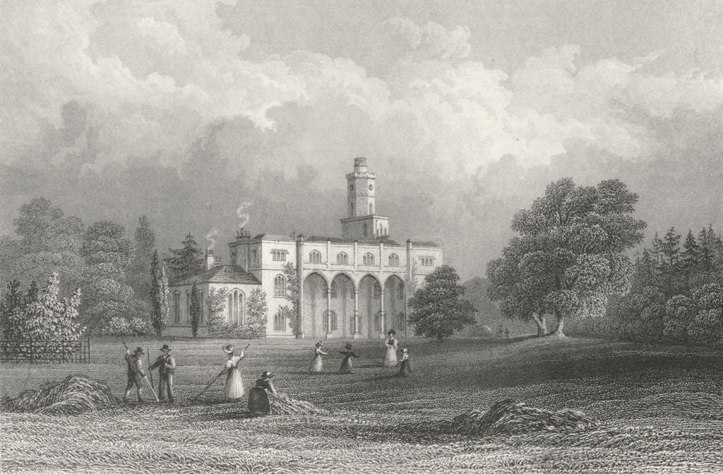 ISLE OF WIGHT. Fernhill Samuel Sanders-Bartlett c1840 old antique print